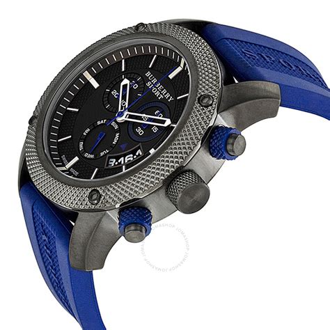 reloj burberry sport hombre|Burberry Sport Chronograph Grey Dial Blue Rubber Mens Watch .